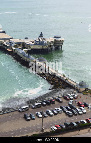 LIMA, PERU - 20. FEBRUAR 2012: Das Restaurant La Rosa Nautica gebaut auf einem Pier an der Küste der Stadtteil Miraflores am 20. Februar 2012 in Lima Stockfoto