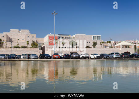 Centro Cultural de Belem Belem (Kulturzentrum) Gebäude, einschließlich Berardo Sammlung Museum (Museu Berardo Colecao) in Belem, Lissabon, Portugal. Stockfoto