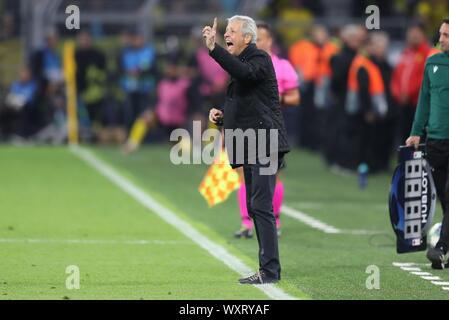 Dortmund, Deutschland. 17 Sep, 2019. firo: 17.09.2019 Fußball, 2019/2020 Champions League BVB Borussia Dortmund - FC Barcelona Geste, Lucien FAvre | Verwendung der weltweiten Kredit: dpa/Alamy leben Nachrichten Stockfoto