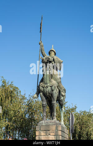 Statue von Vimara Peres von der Kathedrale in Porto Stockfoto