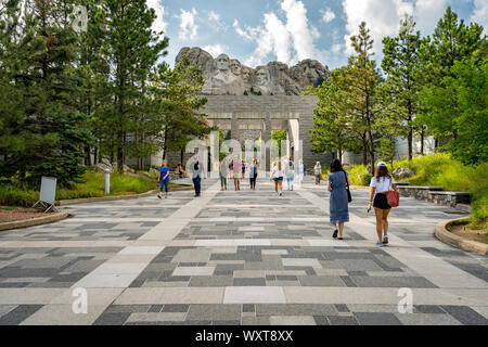 Berühmte Mt Rushmore Gedenkstätte in South Dakota, USA Stockfoto