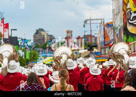 13. Juli 2019 - Calgary, Alberta - der Calgary Stampede Show Band durchführen bei der Calgary Stampede Stockfoto