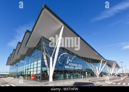 Danzig, Polen - 29. Mai 2019: Terminal der Flughafen Danzig (GDN) in Polen. Stockfoto