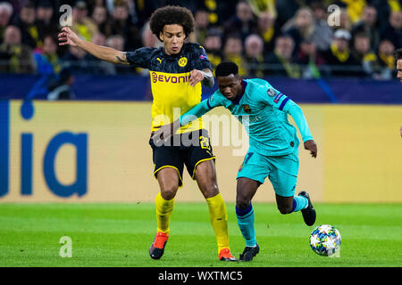 Dortmund, Deutschland. 17 Sep, 2019. Dortmund, 17. September 2019: CL - 19/20 - Borussia Dortmund gegen Dortmund. FC Barcelona | Verwendung der weltweiten Kredit: dpa/Alamy leben Nachrichten Stockfoto