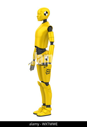 Crash Test Dummy isoliert Stockfoto