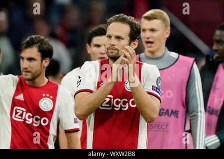 Daley Blind (Ajax) während der Champions League Ajax-Lille am 17. September 2019 in Amsterdam, Niederlande. Credit: Sander Chamid/SCS/LBA/Alamy leben Nachrichten Stockfoto
