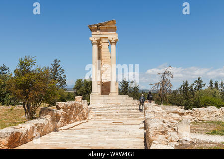 Das Heiligtum des Apollo Hylates, Zypern. Alte Ruinen. Stockfoto