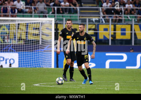 Mailand, Italien. 17.September 2019. Champions League 2019-20 Gruppe F. FC Internazionale vs SK Slavia Praha. Marcelo Brozovic des FC Internazionale. Stockfoto