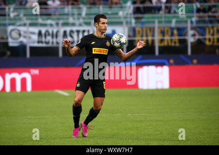 Mailand, Italien. 17.September 2019. Champions League 2019-20 Gruppe F. FC Internazionale vs SK Slavia Praha. Antonio Candreva von FC Internazionale. Stockfoto