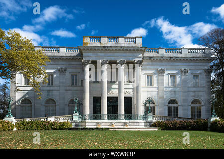 Marble House Herrenhaus 1892, einem der berühmten eleganten Newport Mansions auf Rhode Island, USA Stockfoto