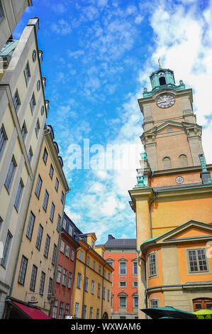Storkyrkan oder die Kirche St. Nikolaus, Gamla Stan, ist die älteste Kirche im Zentrum von Stockholm, Schweden Stockfoto