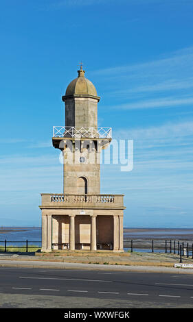 Der Strand Leuchtturm, Fleetwood, Lancashire, England, Großbritannien Stockfoto