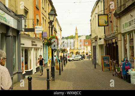 Shepton Mallet Stadtzentrum, Shepton Mallet in Somerset, England, UK. Stockfoto