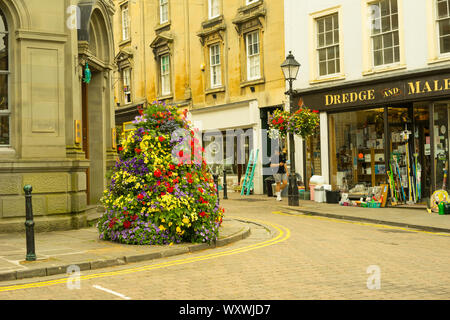 Shepton Mallet Stadtzentrum, Shepton Mallet in Somerset, England, UK. Stockfoto