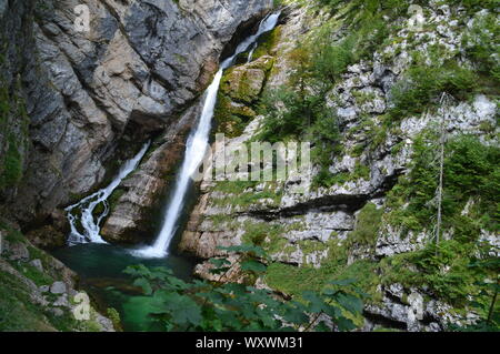 Wasserfälle in Slowenien Stockfoto