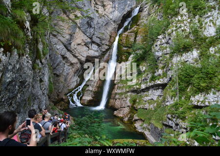 Wasserfälle in Slowenien Stockfoto