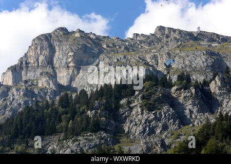 Chaîne des Fiz. Plateau d'Assy. Passy. Haute-Savoie. Frankreich. Stockfoto