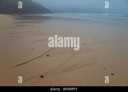 Sand Muster (diseños Naturales de la Arena). Dhail Mor Strand. Lewis Insel. Die äußeren Hebriden. Schottland, Großbritannien Stockfoto