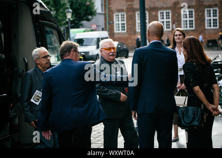 Kopenhagen, Dänemark. 06 Th. Die polnische Staatsmann, pro-demokratischen Aktivisten und Union Veranstalter Lech Walesa (C) Während die Kultur festival Golden Days 2019 in Kopenhagen gesehen. September, 2019. (Foto: Gonzales Foto-Malthe Ivarsson). Stockfoto