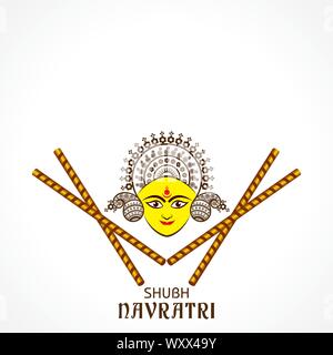 Abbildung: Happy Navratri gruss Vektor Stock Vektor