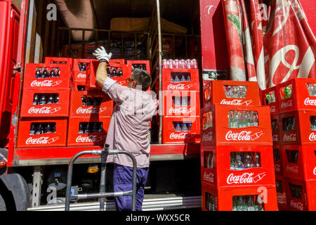 Coca Cola Lkw Spanien Stockfoto