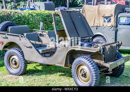 Vintage Military Jeep auf der jährlichen 40er Wochenende im Holt Norfolk Stockfoto