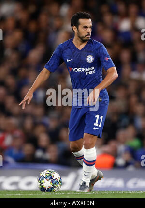 London, Großbritannien. 17 Sep, 2019. Pedro von Chelsea - Chelsea v Valencia, UEFA Champions League - Gruppe H, Stamford Bridge, London, Großbritannien - 17 September 2019 Editorial nur mit der Credit: Spieltag Bilder begrenzt/Alamy leben Nachrichten Stockfoto