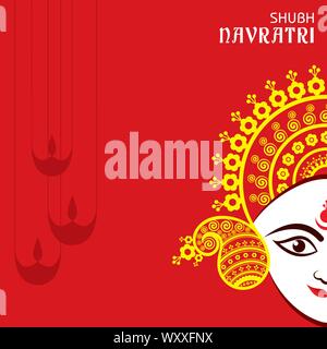 Abbildung: Happy Navratri gruss Vektor Stock Vektor