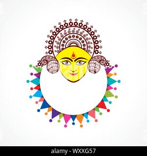 Abbildung: Happy Navratri gruss Vektor Stock Vektor