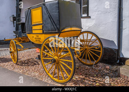 Stagecoach im The George Hotel, Dorchester, Oxford UK Stockfoto