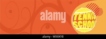 Tennis Motiv. Abstrakte banner Stock Vektor
