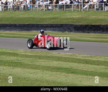 Italien 1936 Maserati 6 CM einsitzigen Rennwagen am 2019 Goodwood Revival Meeting Stockfoto