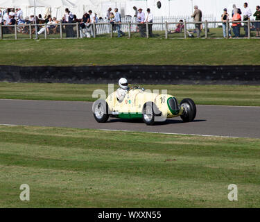 Italien 1936 Maserati 6 CM einsitzigen Rennwagen am 2019 Goodwood Revival Meeting Stockfoto