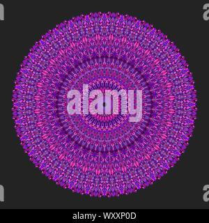 Abstrakt floral Mandala Design - runde Vektor Grafik. Stock Vektor