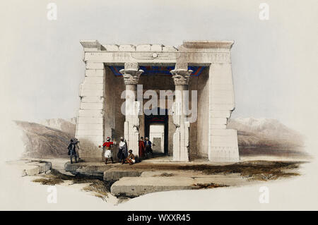 David Roberts 1796 - 1864 - Tempel von Dendur Dandour Nubien Stockfoto