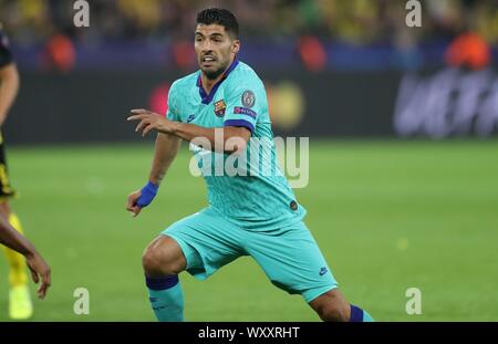 Dortmund, Deutschland. 17 Sep, 2019. firo: 17.09.2019 Fußball, 2019/2020 Champions League BVB Borussia Dortmund - FC Barcelona 0:0 Gestik, Luis Suarez | Verwendung der weltweiten Kredit: dpa/Alamy leben Nachrichten Stockfoto