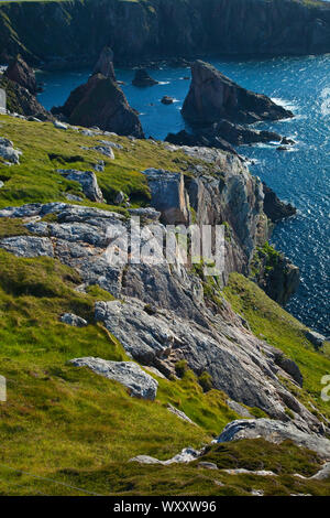 Paisaje Costero (Landschaft). Lag-Ma Leatha. Südwesten Lewis Insel. Die äußeren Hebriden. Schottland, Großbritannien Stockfoto