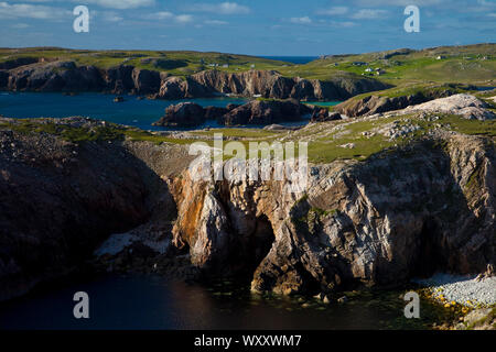 Paisaje Costero (Landschaft). Lag-Ma Leatha. Südwesten Lewis Insel. Die äußeren Hebriden. Schottland, Großbritannien Stockfoto