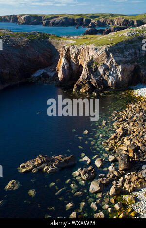 Paisaje Costero (Landschaft). Lag-Ma Leatha. Südwesten Lewis Insel. Die äußeren Hebriden. Schottland, Großbritannien Stockfoto