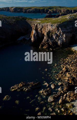 Paisaje Costero (Landschaft). Lag-Ma Leatha. Südwesten Lewis Insel. Die äußeren Hebriden. Schottland, Großbritannien Stockfoto