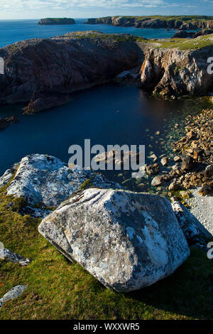 Paisaje Costero (Landschaft). Lag-Ma Leatha. Südwesten Lewis Insel. Die äußeren Hebriden. Schottland, Großbritannien Stockfoto