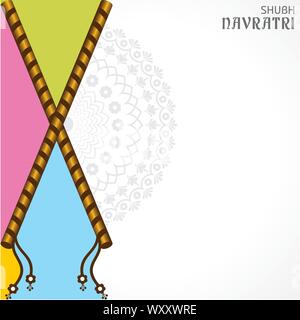 Abbildung: Happy Navratri gruss Vektor Stock Vektor