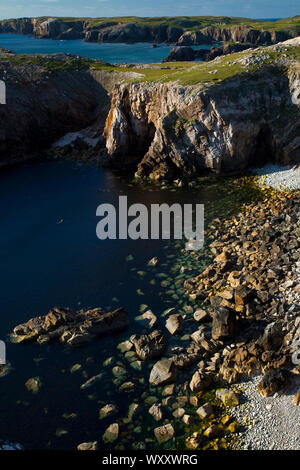 Paisaje Costero (Landschaft). Lag-Ma Leatha. Südwesten Lewis Insel. Die äußeren Hebriden. Schottland, Großbritannien Stockfoto