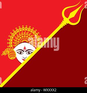 Abbildung: Happy Navratri gruss Vektor Stock Vektor