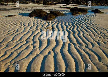 Playa Mol Foirs Geòdha Strand. Mealasta. Südwesten Lewis Insel. Die äußeren Hebriden. Schottland, Großbritannien Stockfoto