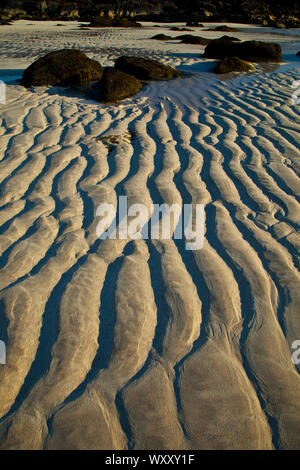 Playa Mol Foirs Geòdha Strand. Mealasta. Südwesten Lewis Insel. Die äußeren Hebriden. Schottland, Großbritannien Stockfoto