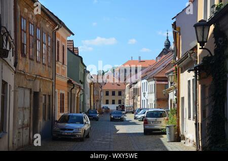 Třebíč in der Tschechischen Republik, UNESCO Weltkulturerbe: Im jüdischen Viertel Stockfoto