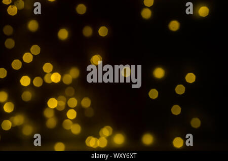 Textur. gelb leuchtenden festliche Lichter. Freude Urlaub Stockfoto