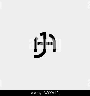 Schreiben AL LA A L Monogramm Logo Design minimaler Symbol mit schwarzer Farbe Stock Vektor