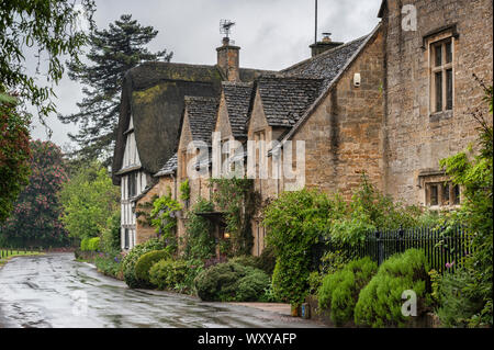Stanton ist ein Dorf in den Cotswolds Bezirk von Gloucestershire und ist vollständig von Cotswold Stein gebaut, ein Honigfarbener Jura Kalkstein Stockfoto